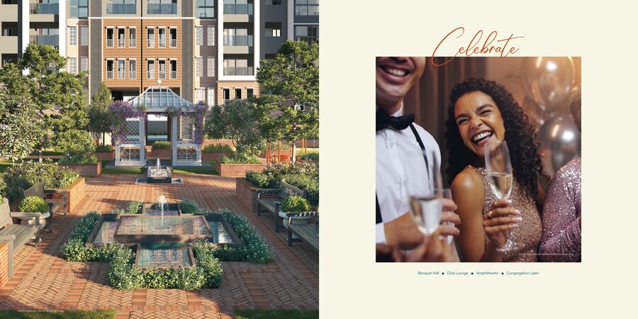 Godrej Aveline clubhouse and banquet area